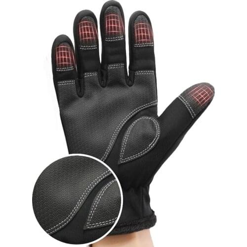 Winter Warm Outdoor Cycling Non-Slip Gloves Fishing Gloves Waterproof Finger Screen Touch Mountaineering Gloves