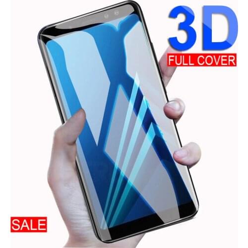 2pcs 3D Full Cover Tempered Glass on the For Samsung Galaxy A3 A5 A7 2016 2017 A6 A8 Plus 2018 Screen Protective Glass Film