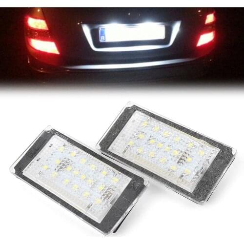 2Pcs Car LED license Number Plate Light Lamp Lighting Indicators For BMW E46 M3 1998 1999 2000 2001 2002 2003