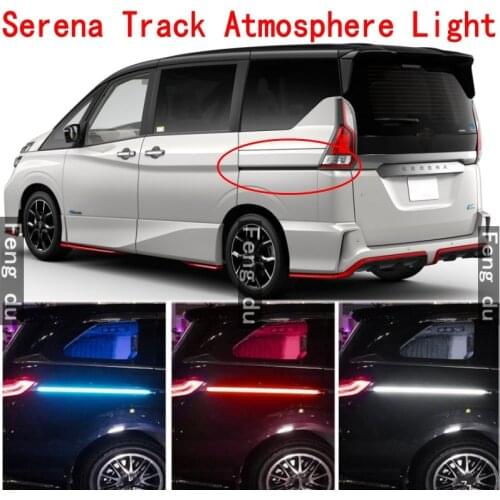 2pcs For SERENA C25 C26 C27 LED Track Light Atmosphere Light Door Light Guide Light Turn Signal Light decoration Light