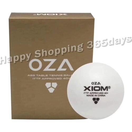 XIOM OZA 3-Star Table Tennis Balls (With Seam, ABS 40+) Plastic Ping Pong Balls ITTF Approved