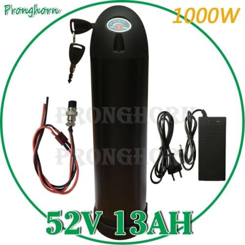 Free Customs Tax 52V 8Ah 10Ah 13Ah Electric Bike Water Bottle Battery for 48V 750W 1000W Bafang Motor Kit