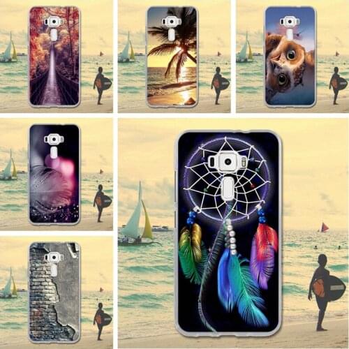 Owl Tree Phone Bag Case For Asus Zenfone 3 ZE520KL Ultra Thin Soft TPU Silicone Printed Cover Fundas Capa