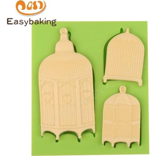 Birdcage Design Silicone Cake Molds Fondant Decorating Tools Chocolate Confectionery Mould Baking Accessories for Kitchen