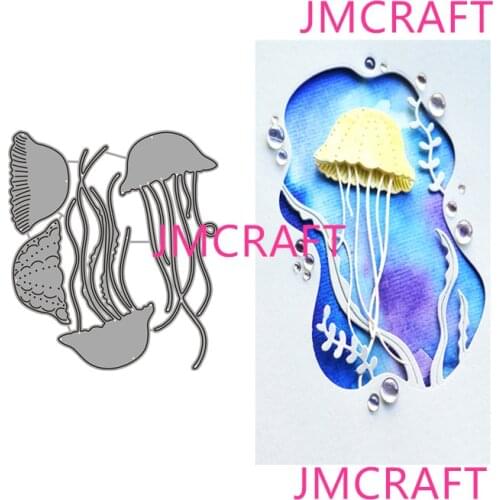 JMCRAFT 2021 New Marine Life Jellyfish #8 Metal Cutting Die For Scrapbooking Practice Hands-on DIY Album Card Handmade Tool