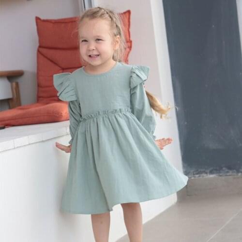 Winter Fall Cotton Baby Girls Dress Long Sleeve Cotton Clothes Children Kids Costumes Rompers Vestidos Bebe Mesh 2 3 4 5 6 Year