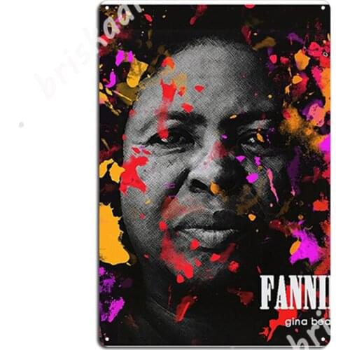 The Lioness: Fannie Lou Hamer Metal Signs Wall Mural Garage Club create Wall Decor Tin sign Posters