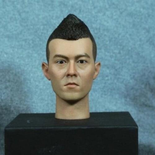 Mnotht 1/6 Asian Male Head Sculpt Edison Chan Famous Star Head Carving Model For 12in Action Figures l30