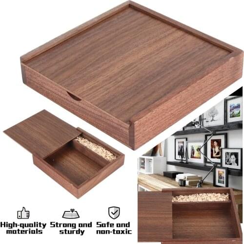 Fashion Maple/Walnut Wood Photo Album Box Creative Album Collection Box Crafts Album Wooden Gift Box