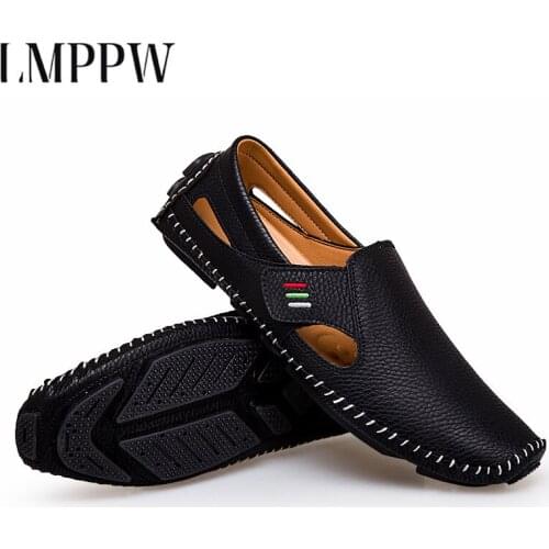 2021 New Brand Fashion Summer Style Soft Moccasins Men Loafers High Quality Men Flats Gommino Driving Leather Shoes Big Size 2a