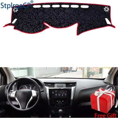 Latest Rose Pattern Non-slip Car Dashboard Cover Dash Mat Pad DashMat ANti-UV Car Sticker for Nissan terra 2018 Car Styling