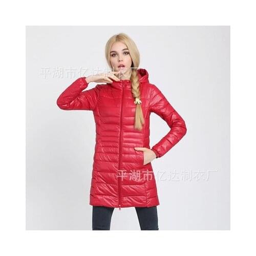 Plus Size 6XL 7XL Autumn Winter Ultra Light Down Jacket 90% Duck Down Coat Hooded Long Sleeve Warm Slim Parka LX2208