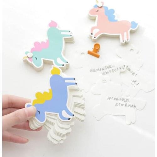 School Supplies Student Stationery Bookmark Memo Pad Office Accessories 1 PC Portable Cactus /Unicorn Shape Sticky Notes