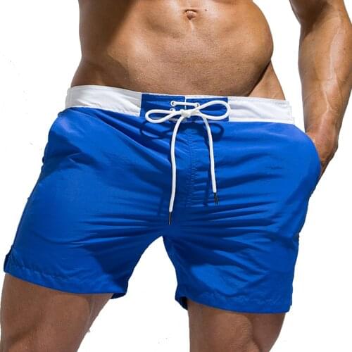 New Mens Quick Dry Swim Stretch Performance Beach Surfing Board Shorts With Pockets GYM pants Running Swimwear surfing