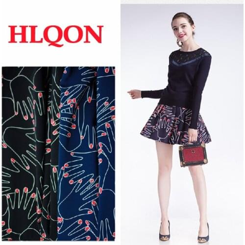 High quality polyester red finger nail jacquard red fabric for tissue bag patchwork sewing DIY dress women clothing by 100x150cm