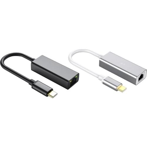 Hot Sale Converter Skillful Manufacture Solid Mini Network Converter Type-C to RJ45 10/100Mbps Lan Ethernet Adapter
