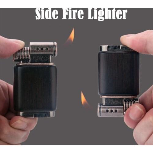Landalwood Cool Butane Retro Lighter Creative Refillable Gas Candle Cigrate Sexy Lighters Dropship Suppliers Gadgets For Men