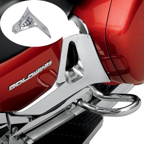1Pair Chrome Motorcycle Saddlebag Decoration Scuff Cover case for Honda Goldwing GL1800 2001-2011 2010 2006 2007 2008 2009 2010