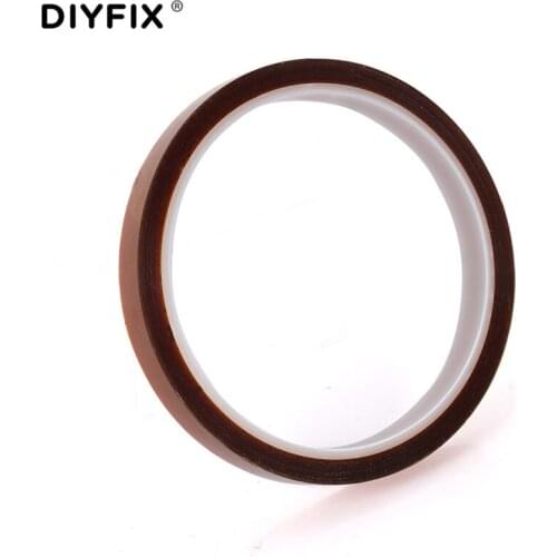 DIYFIX 10mm Heat Resistant Polyimide Tape High Temperature Adhesive Insulation Sticker for BGA PCB SMT