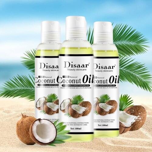 100% Natural Organic Coconut Oil Body Face Massage Best Skin Care Massage Relaxation Oil Control Body Essential Oil Help Sleep