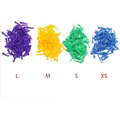 100pcs/box Dental Disposable Wedge with Hole XS/S/M/L Sizes Dental Wedges Medical Grade Plastic Dentistry Lab Equipment Tools