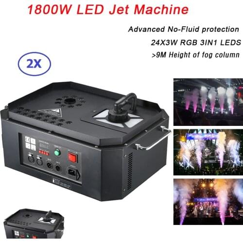 24X3W RGB 3IN1 LED Jet machine High Quality 1800W LED Jet Machine Stage Special Effect Machine For Party LED DJ Disco Light show