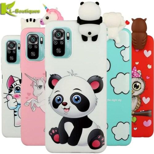 3D Panda Case on For Funda Xiaomi Redmi Note 10 5G Case Soft Silicone Cover na for Xiomi Xiaomi Redmi Note10 5G Phone Cases Etui