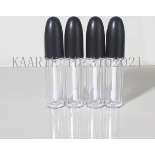 5ML 50pcs/lot Bullet Shape Lip Gloss Tube, Empty DIY Plastic Cosmetic Liquid Lipstick Packing Bottle,Clear Elegant Containers