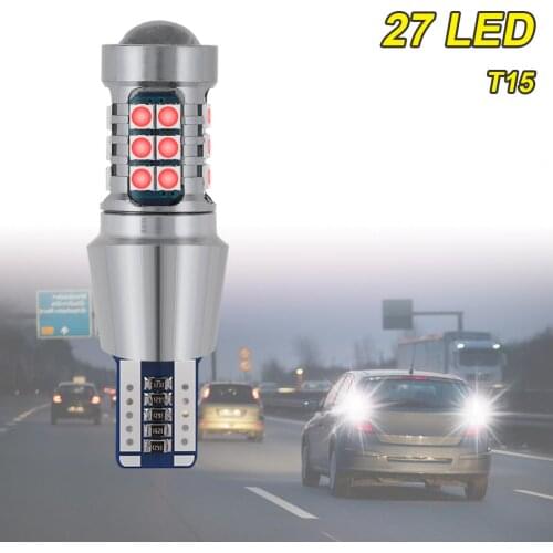 5W 12V 3030 SMD Signal Lamp White/ Yellow / Red Color T15 Led Bulbs Reversing Lights Turn Brake Backup Light