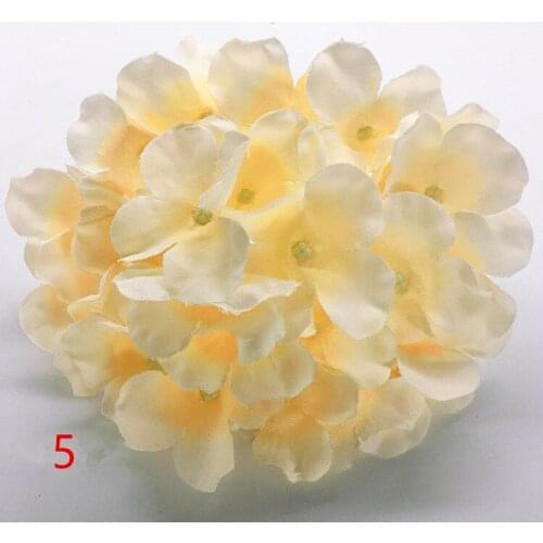 50pcs 15CM Artificial Flower Silk Hydrangea Decorative Flower Head For Wedding Wall Arch DIY Home Decoration accessory props