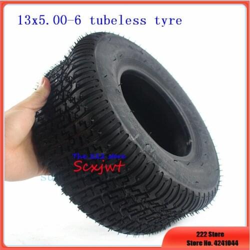 ATV Motorcycle wheel accessories 168 Go-kart mower tubeless tyres 13X5.00-6 inch Vacuum lawn tires