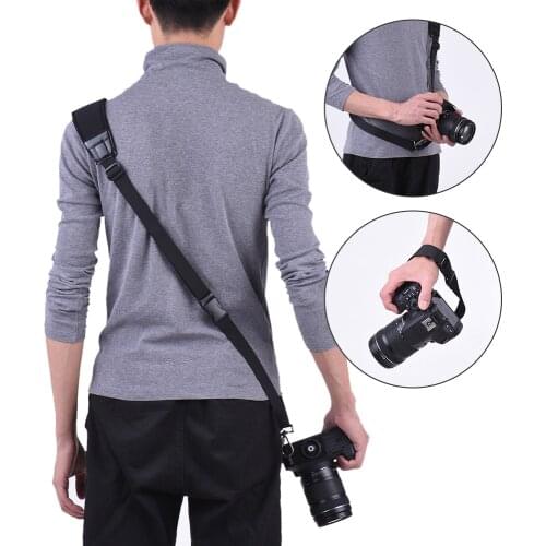 Andoer Professional Rapid Quick Release Camera Shoulder Sling Neck Wrist Strap for Canon Nikon Sony DSLR Outdoor Shooting