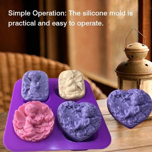 Angel Combination Mold Baking Mold Cake Mold Silicone Handmade Soap Mold Baking Tools