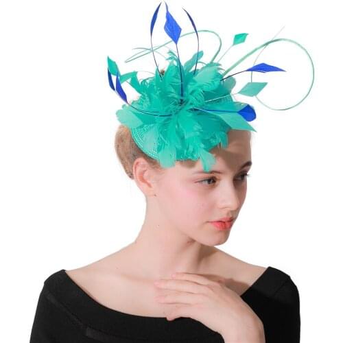 Brilliant Wedding Headwear Cocktail Party Facinators Hats Elegant For Dinner Event Headpiece With Fancy Feathers Fedora Cap