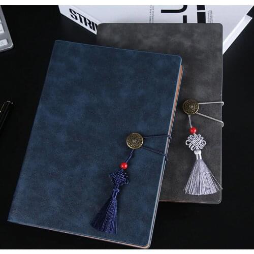 Agenda A5 Vintage Chinese Knot Loose-leaf Binder Notebook Chinese Style Stationery For Boys Girls Gifts Kawaii School Notepad