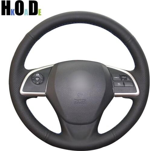 DIY Black Artificial Leather Car Steering Wheel Covers for Mitsubishi Outlander 2013 2014 Mirage 2014 ASX L200 2015 2016