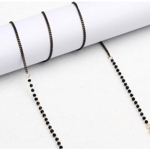 Black Sunglasses Hangs Mask Chains For Women Glasses Cords Eyeglass Lanyard Hold Straps Eyewear 2021Trendy Jewelry On The Neck