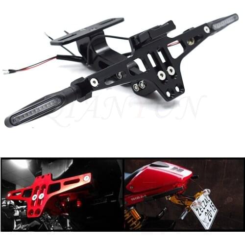 Motorcycle License Plate Bracket Licence Plate Holder Frame Number Plate For KAWASAKI Z250 Z300 Z750 Z750S Z750R Z800 Z900 Z1000