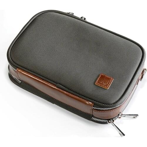 Double-layer Music Devices Storage Bag for Headphone Music Player Accessories large Capacity Carrying Case Protective Bag