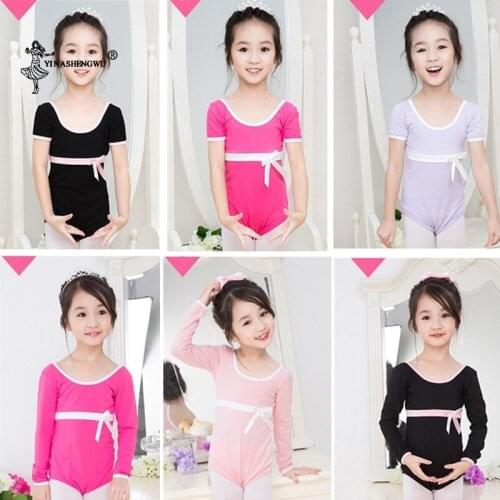 Toddler Girls Gymnastics Leotard Ballet Leotards Clothes Dance Wear Multiple Colour Leotards Cotton Bodysuit For Dancing