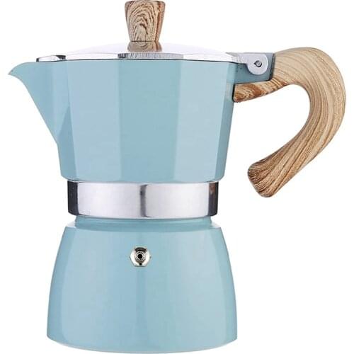 Stovetop Espresso Maker 3 Espresso Cup Moka Pot Manual Cuban Coffee Percolator Machine Premium Moka Italian Espresso