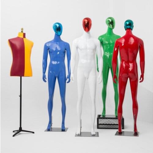Colorful Mannequin Men Fiberglass Model Customized