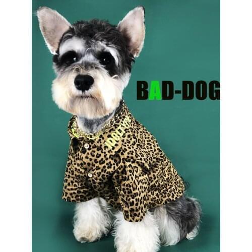 Cool Fashion Pet Dog Clothes for Dog Leopard Print Dog Clothes For Small Dogs Chihuahua Cotton Puppy Shirts
