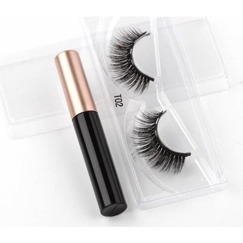 Magnetic 3D Mink Eyelashes Waterproof Lasting Magnetic Eyeliner Magnet Mink Eyelashes Eyelash Extension Makeup False Eyelashes