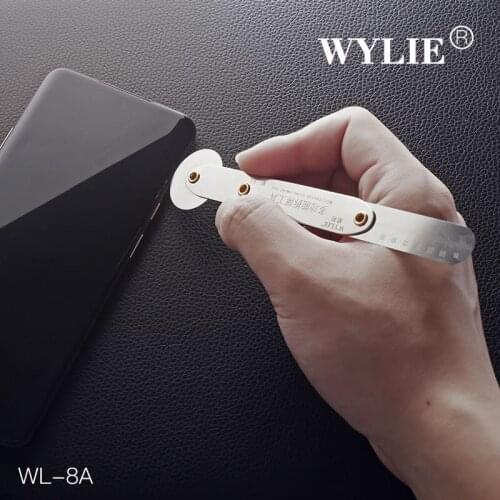 Multifunction Steel Roller Disassemble Prying for iPhone Mobile Phone LCD Screen Back Cover Crowbar Opening Tools Set with Ruler