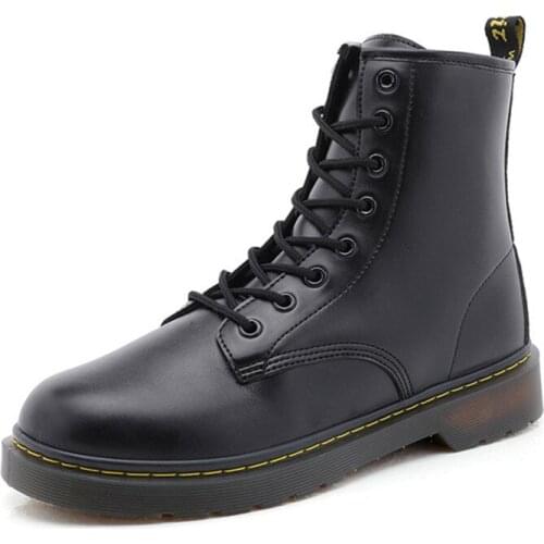 Men Boots 2020 Spring Ankle Boots Shoes Black Genuine Leather Shoes Man Punk Casual Riding Equestr Botas Hombre Womans Boots