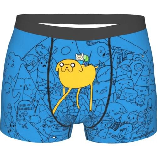 Adventure Time Finn Jake TV BMO Underpants Homme Panties Mens Underwear Print Shorts Boxer Briefs