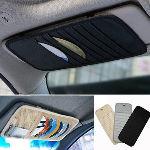 New Hot 1Pc Car Auto Sun Visor Glasses clip CD DVD Card Case Holder storage Clipper Disks Hold Organizer Bag clip