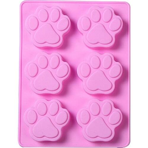 New Cat Paw Footprint Mold Biscuit Cutting Module For Chocolate Candy Ice Cube Dog Treatsinteresting Biscuit Baking Mold Cute