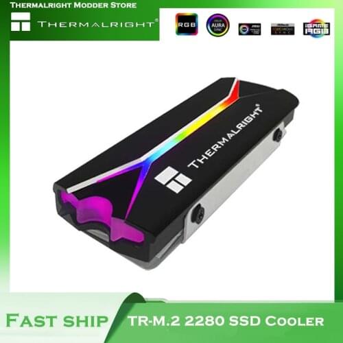 Thermalright PC Case M.2 2280 SSD Cooler 5V ARGB Solid State Drive Heatsink Aluminum + Silicone Pad For Cooling System